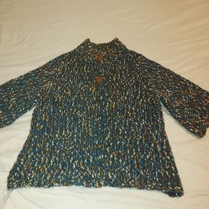 LIZ CLAIBORNEMulti-colored sweater/cardigan Size XL